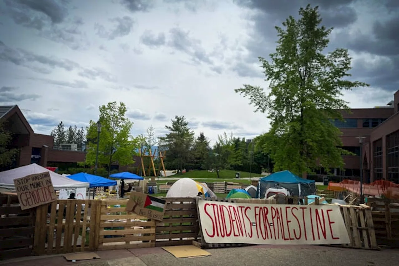 Kelowna encampment calls on UBC to divest from ‘Palestinian genocide’