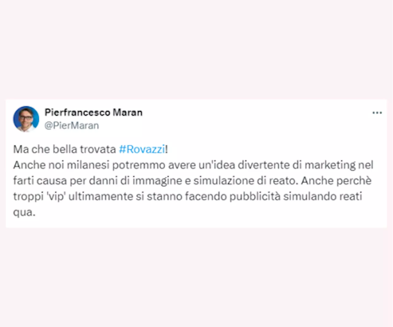 L'assessore di Milano risponde a Rovazzi: 'Denuncia per danni di immagine'