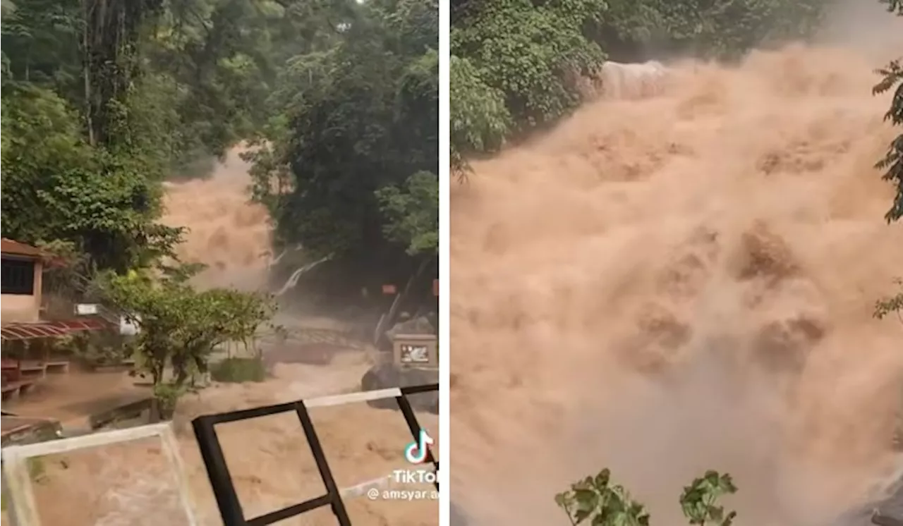 [Watch] Water Gushing Down At Lata Iskandar Near Cameron Highlands – Beware Of The Headwater Phenomenon