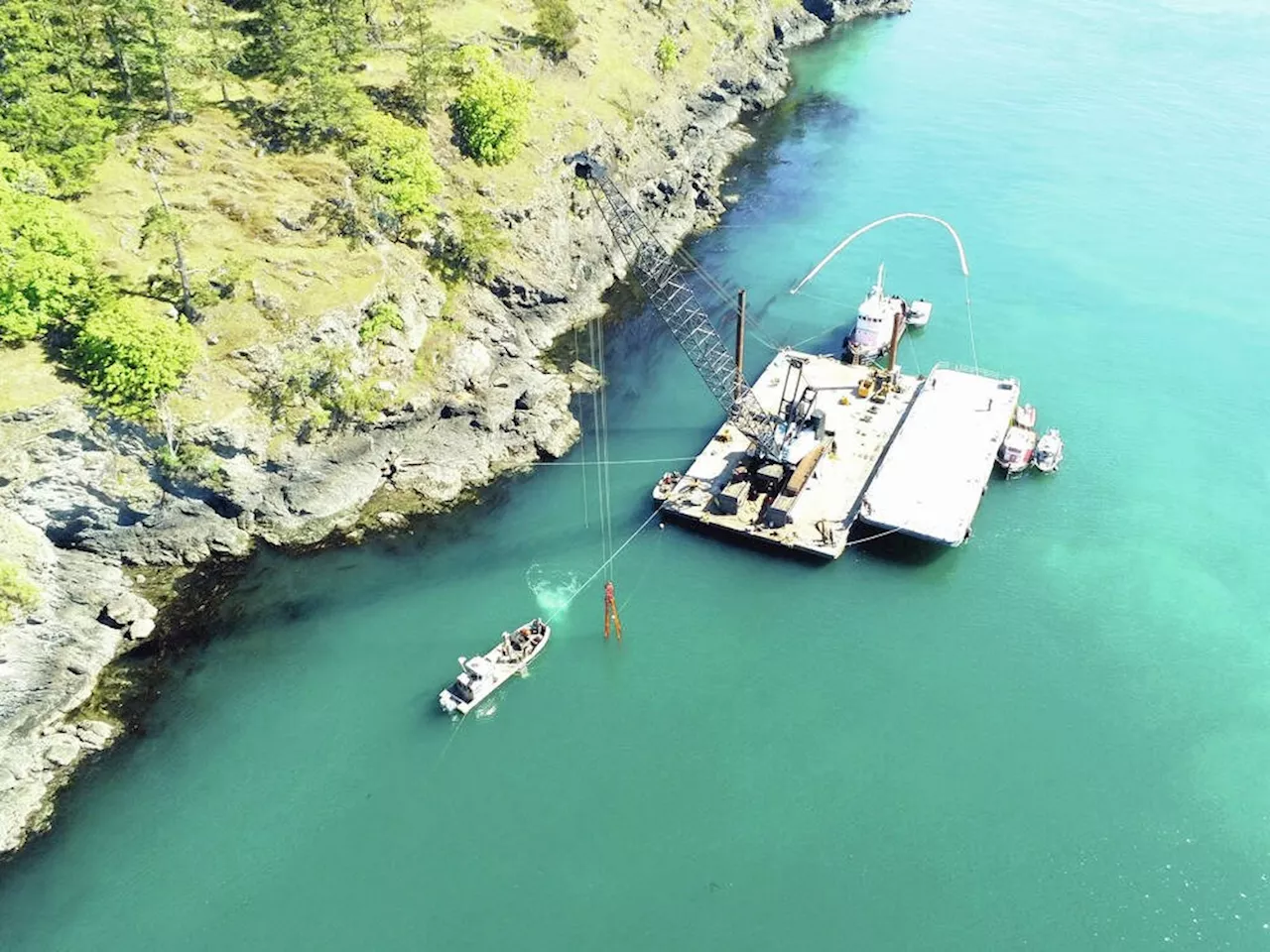 Sunken fishing vessel raised, fuel offloaded at Henry island