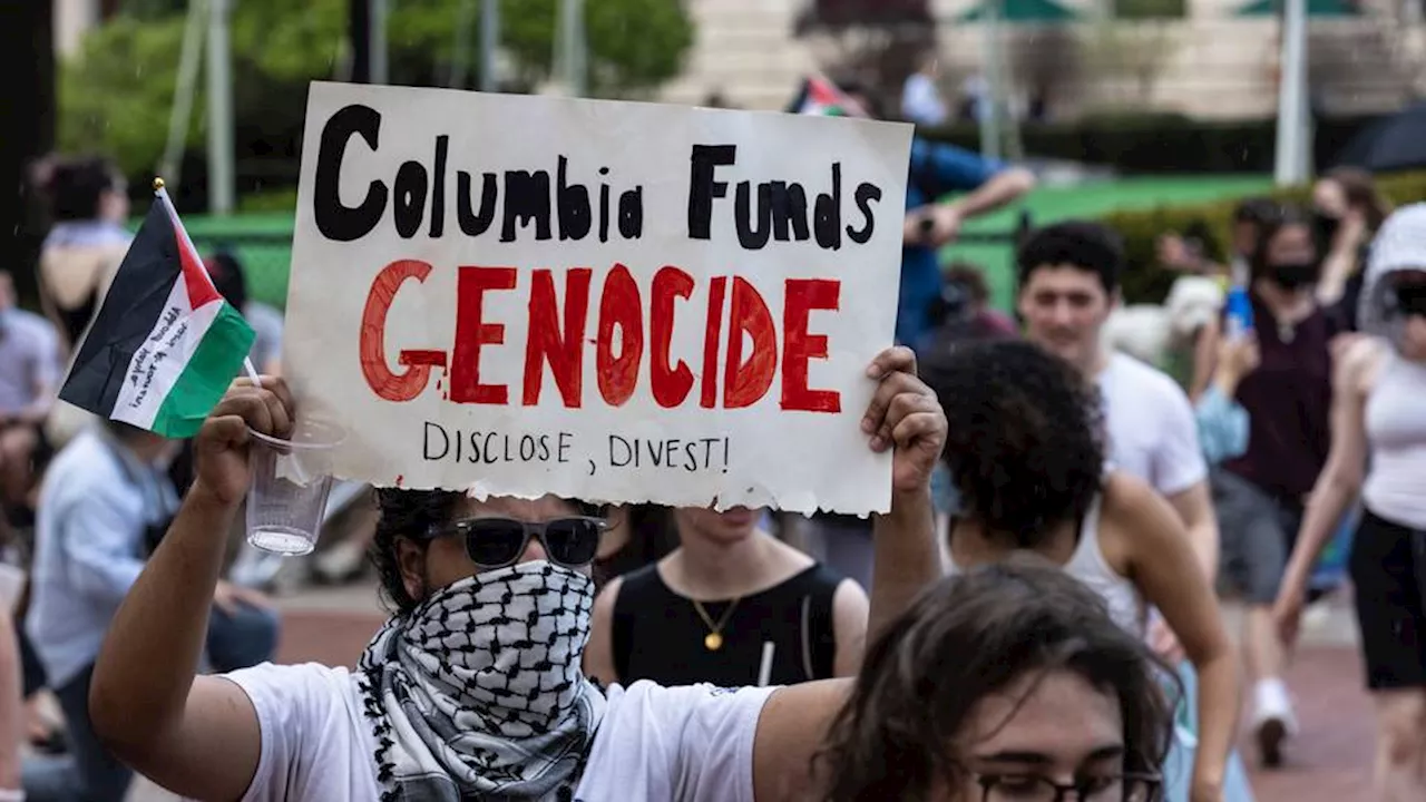 Columbia University student tears up diploma in protest over Gaza war