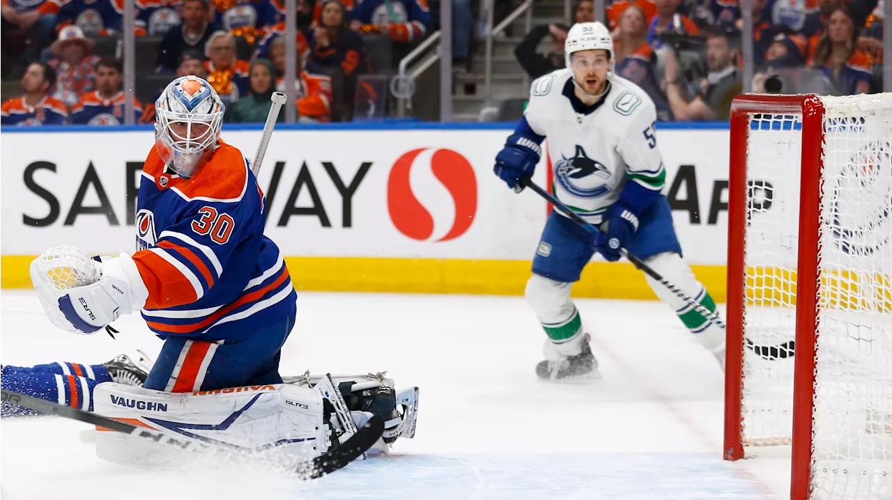 Oilers' Pickard, 32, to make first career playoff start in Game 4