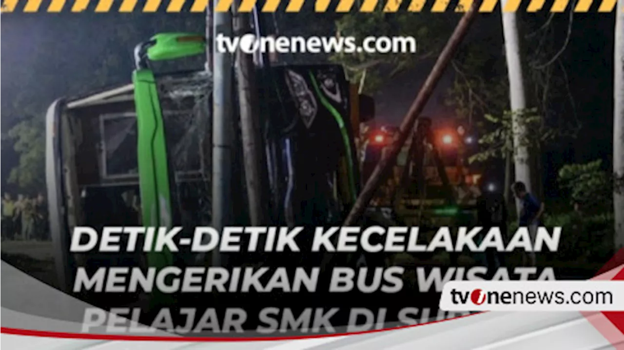 INFOGRAFIS: Detik-detik Kecelakaan Mengerikan Bus Wisata Pelajar SMK di Subang