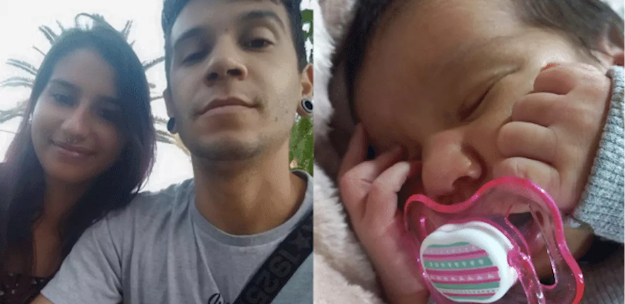 Pai sobe no telhado com filha de 8 dias na mochila: 'Minha vida nas mãos'