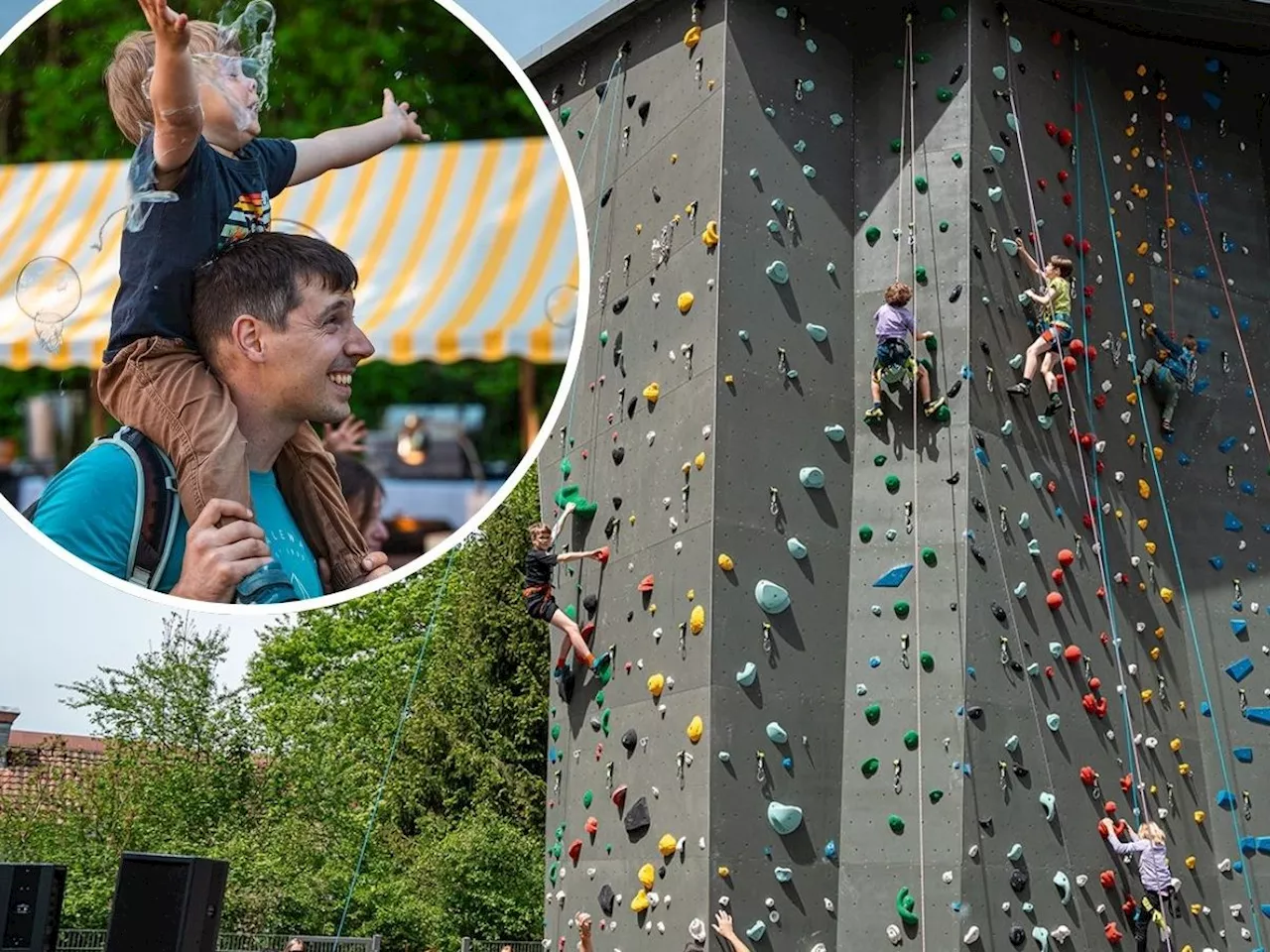 Spiel, Spaß und Klettern im Kinderdorf Wolfurt mit neuem Kids Buin Turm