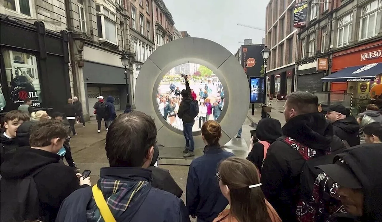 NYC-Dublin 'Portal' temporarily paused after lewd antics