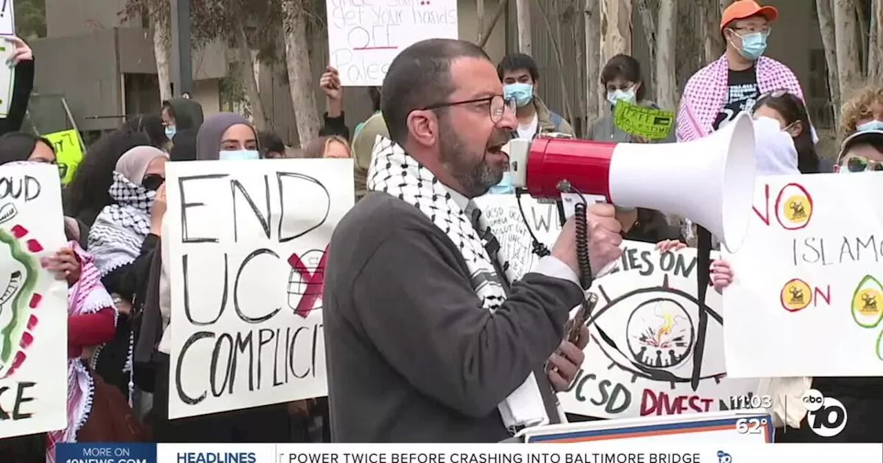 Tensions high at competing Israel, Palestine rallies at UC San Diego