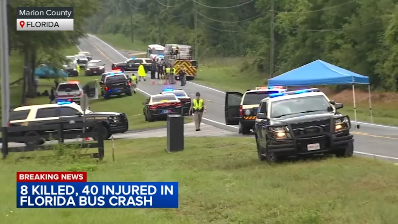 Driver of truck in Florida bus crash that killed 8 farm workers charged with DUI manslaughter