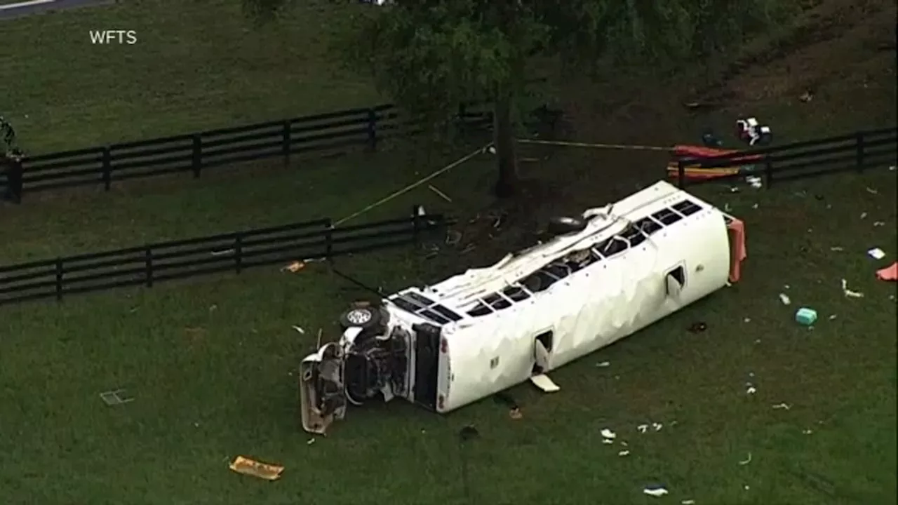 Driver of truck in Florida bus crash that killed 8 farm workers charged with DUI manslaughter