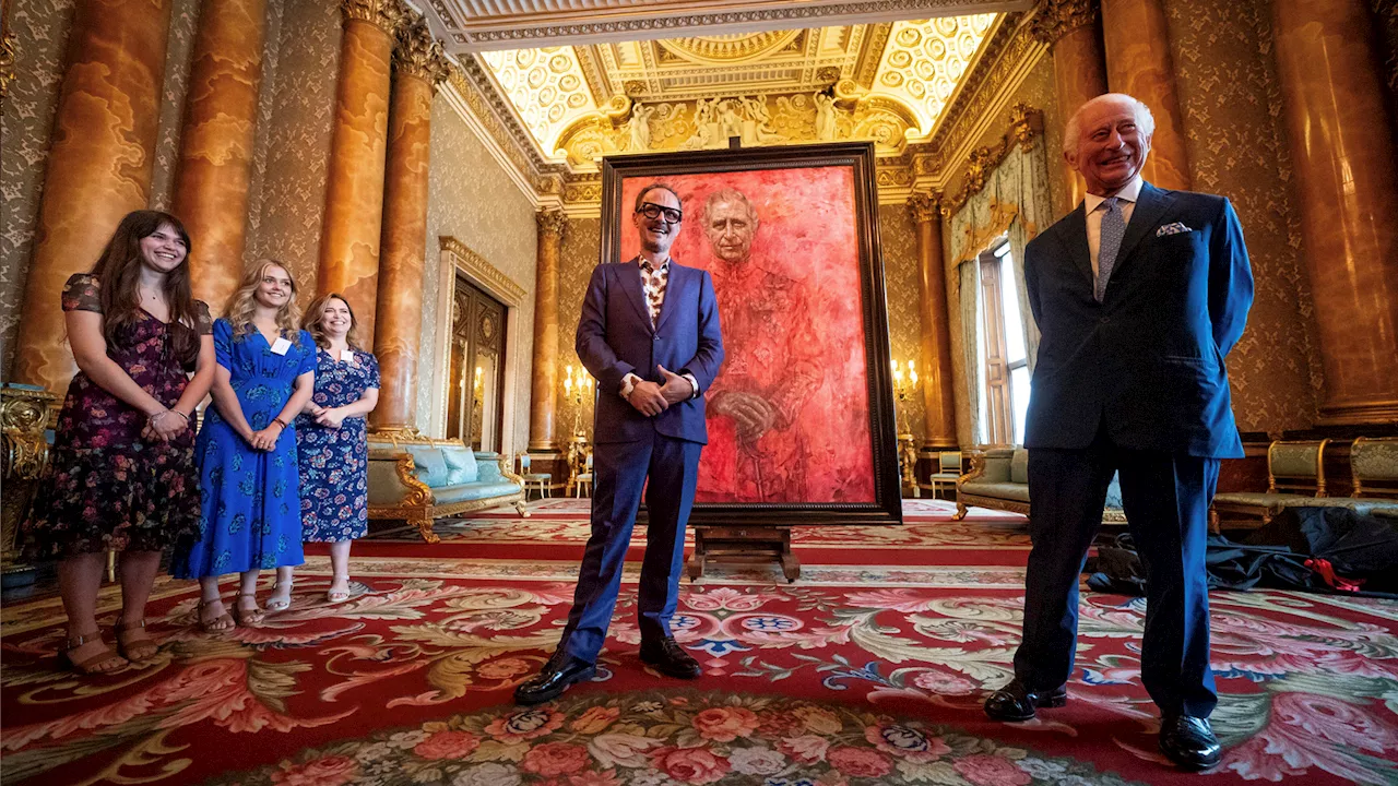 King Charles III unveils his first official portrait since his coronation