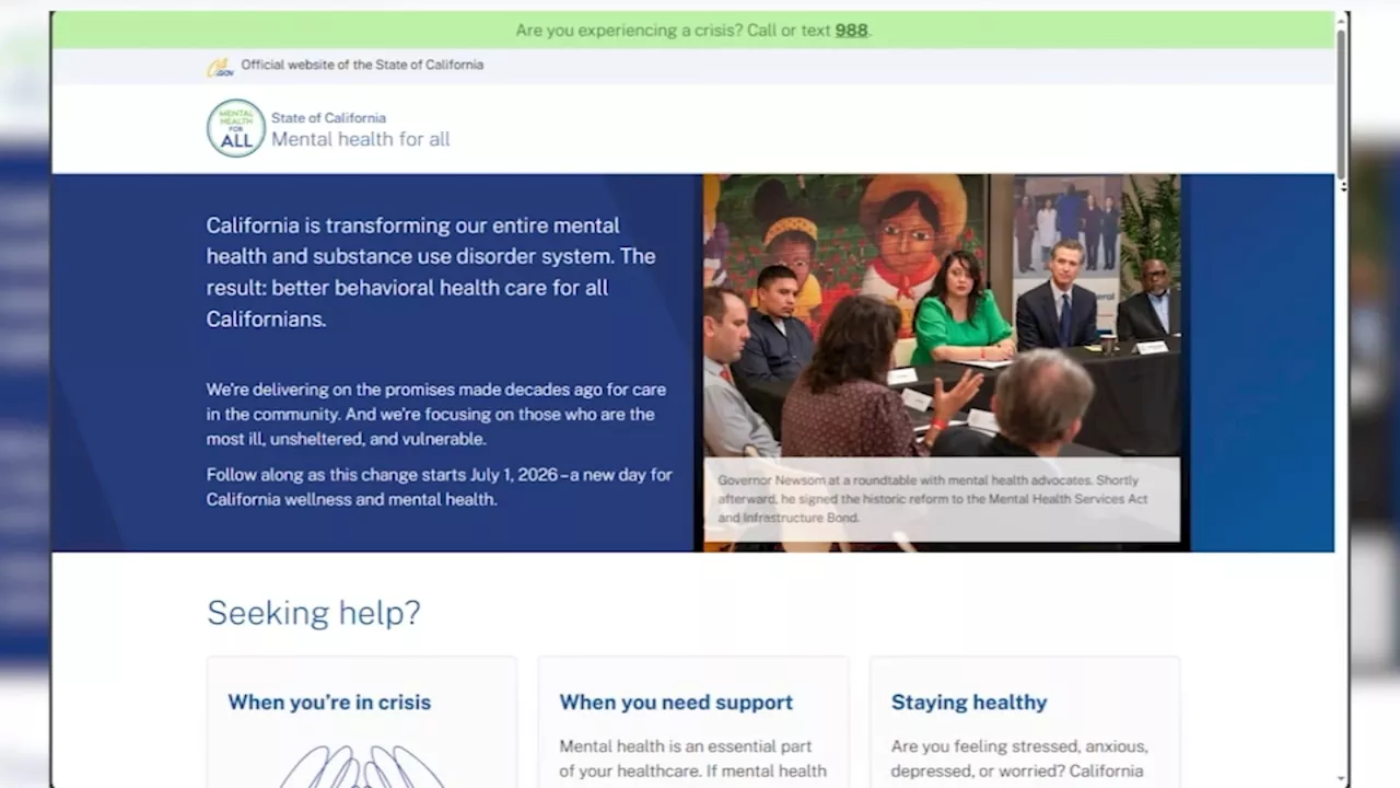 CA announces Prop 1 funding to be available for mental health solutions this summer