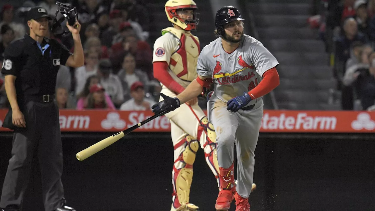 Alec Burleson's 2-run homer in the 7th inning lifts Cardinals to 7-6 victory over Angels