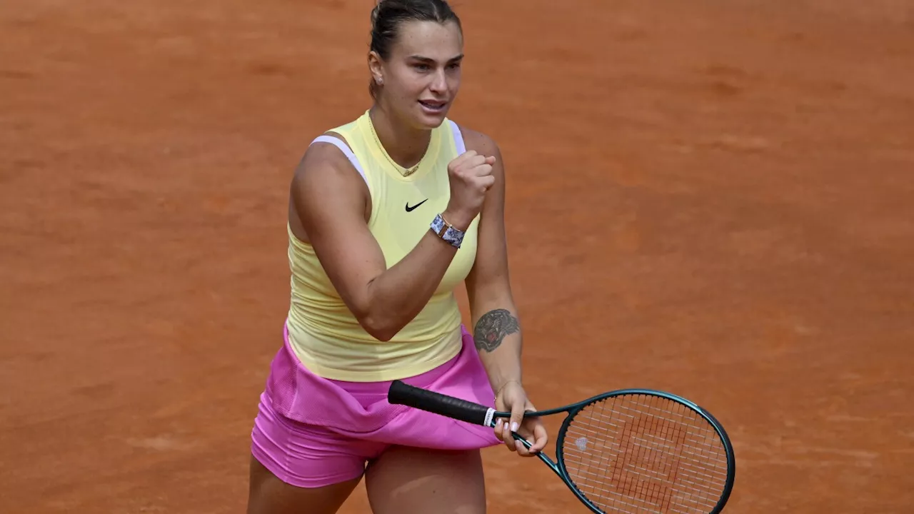 Sabalenka eases past Ostapenko to reach Italian Open semifinals