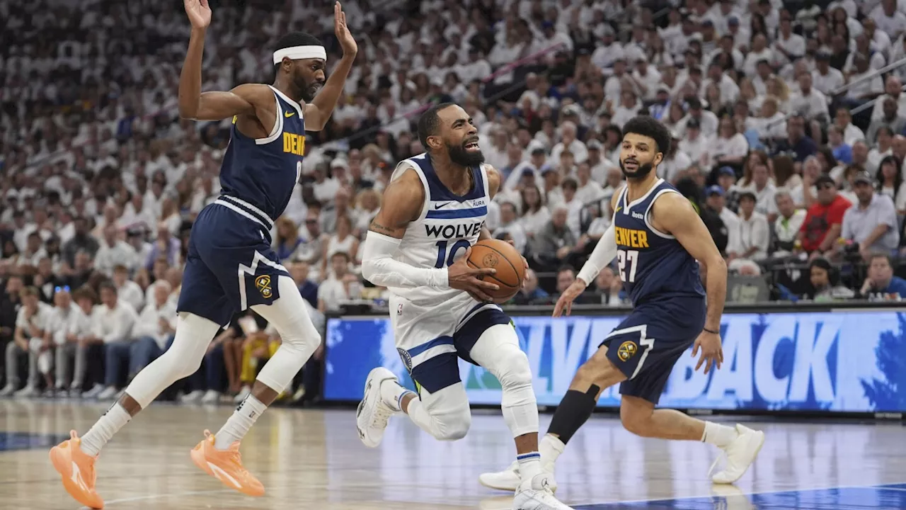 Timberwolves guard Mike Conley out for Game 5 against Denver with sore right Achilles