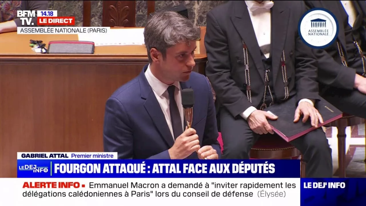 Fourgon attaqué dans l'Eure: 'L'enquête progresse' affirme Gabriel Attal à l'Assemblée nationale