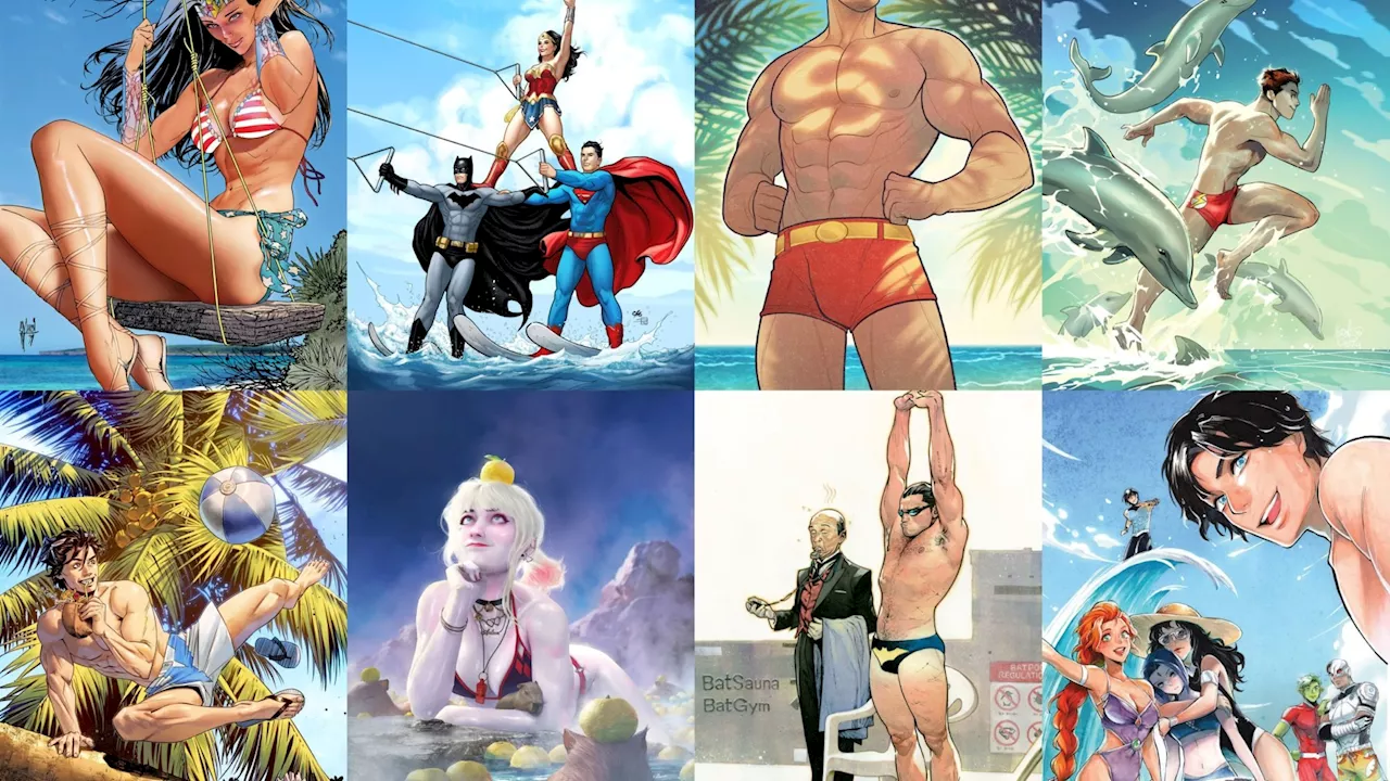 Batman In A Posing Pouch – The DC Swimsuit Covers Are Back For August