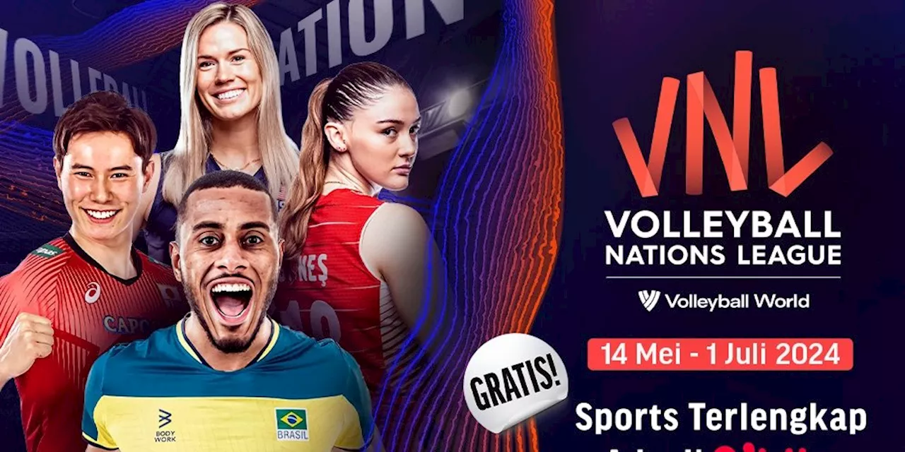 Jadwal Volleyball Nations League VNL 2024 di Moji dan Vidio Hari Ini, Rabu 15 Mei 2024