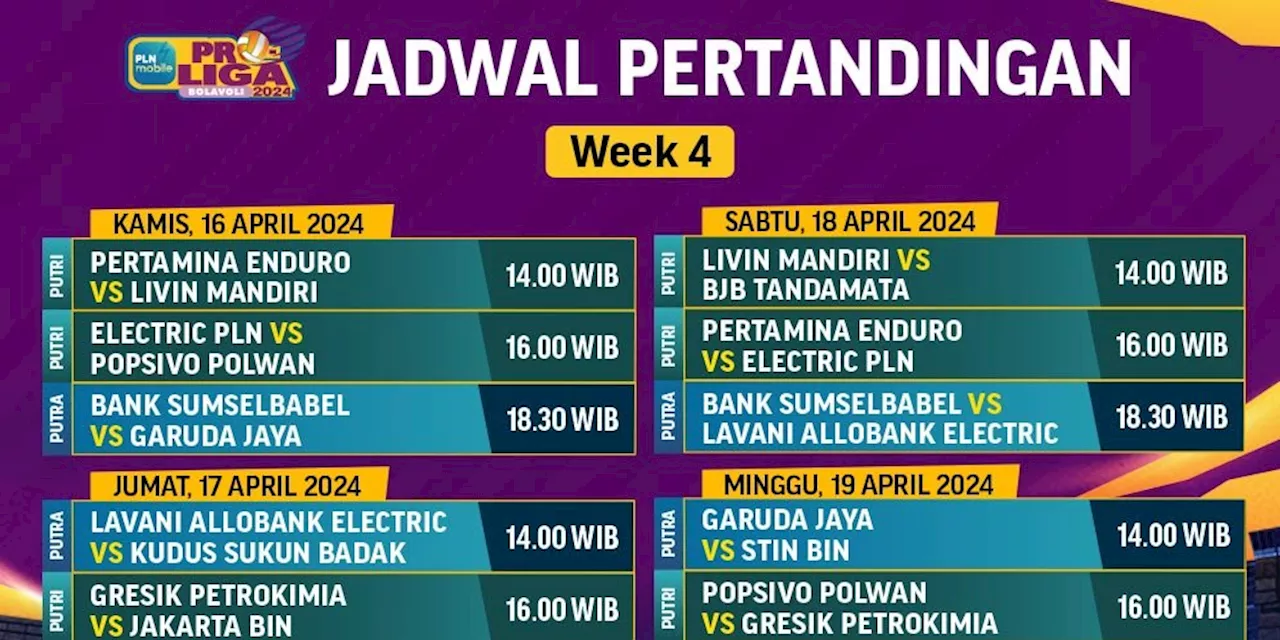 Link Live Streaming PLN Mobile Proliga 2024 di Vidio Pekan Ini, 16-19 Mei 2024