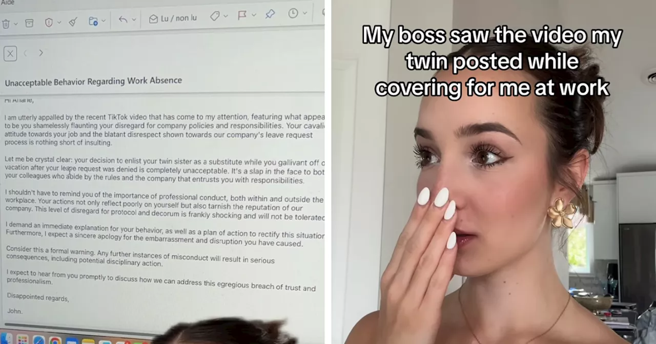 “I’m Utterly Appalled”: Boss Sends Warning After Employee’s Twin Sister “Replaces” Her At Work