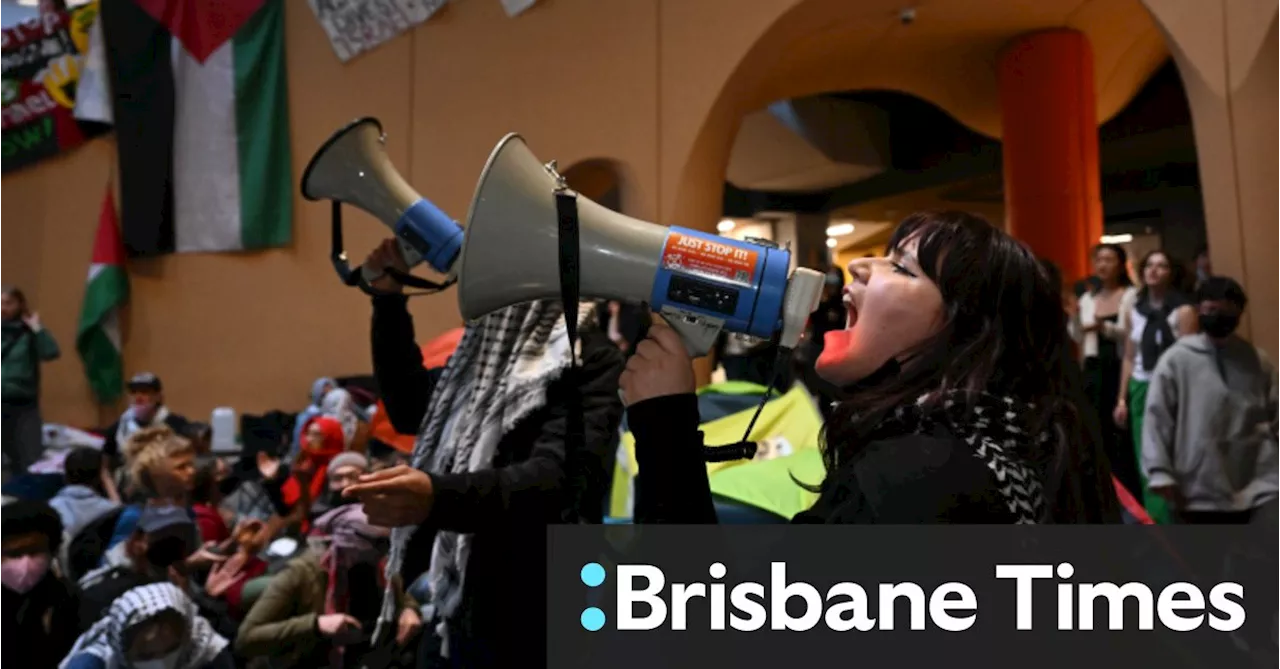 Classes cancelled as university stand-off with pro-Palestine protesters enters second day