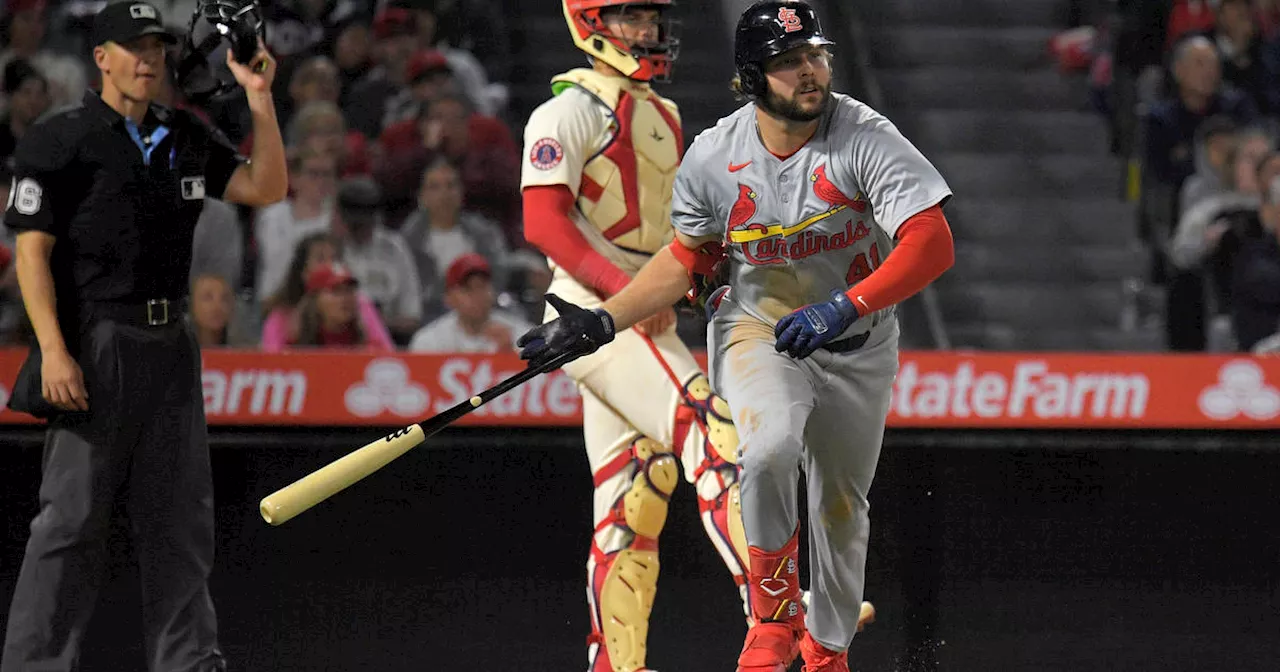 Alec Burleson's 2-run homer lifts Cardinals to 7-6 victory over Angels