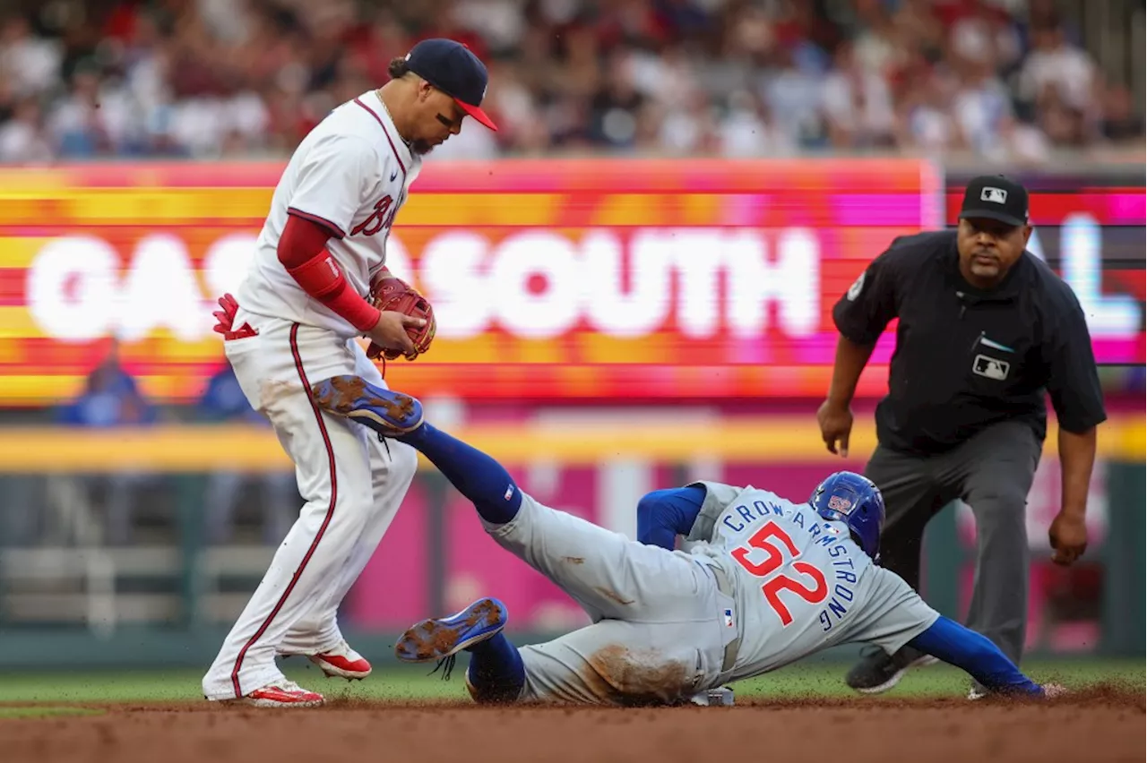 Nico Hoerner scratched with left hamstring tightness before Chicago Cubs’ bats went quiet in a 7-0 loss to the Atlanta Braves