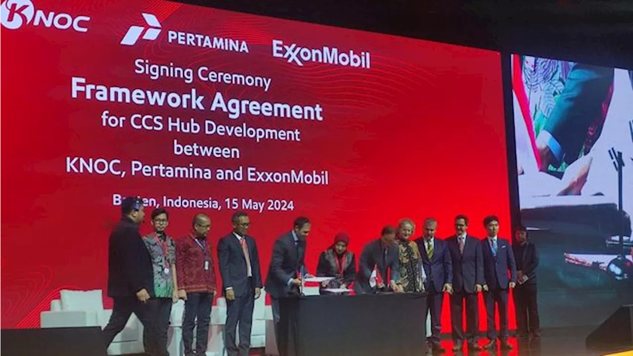 Pertamina-ExxonMobil & Knoc Jajaki Kerja Sama Pengembangan CCS