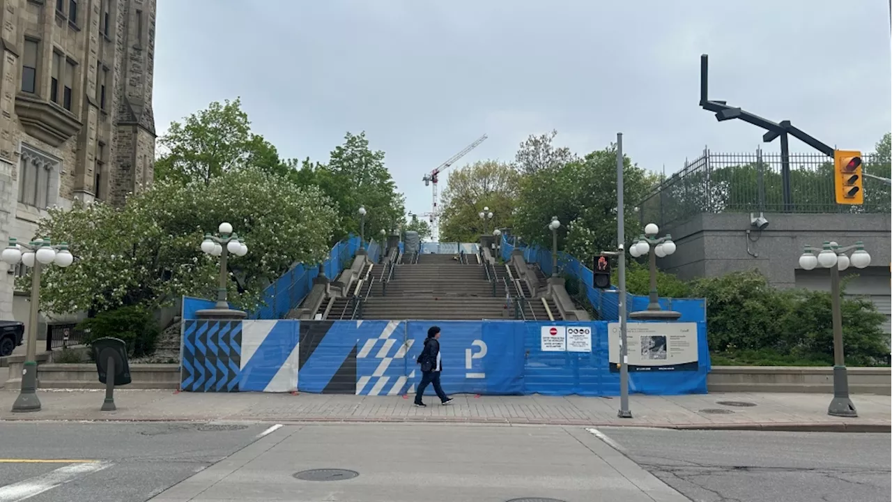 Construction delays push back opening of York Street steps to Major's Hill Park: NCC