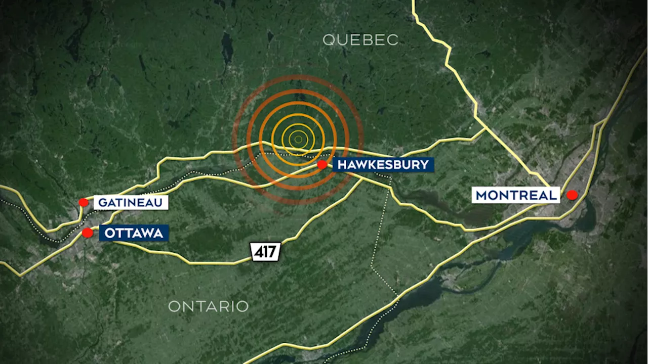 Small earthquake rattles eastern Ontario, western Quebec