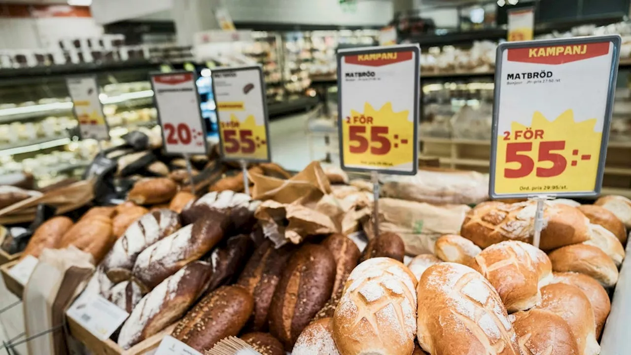 Inflationen sjunker, matpriserna står stilla.