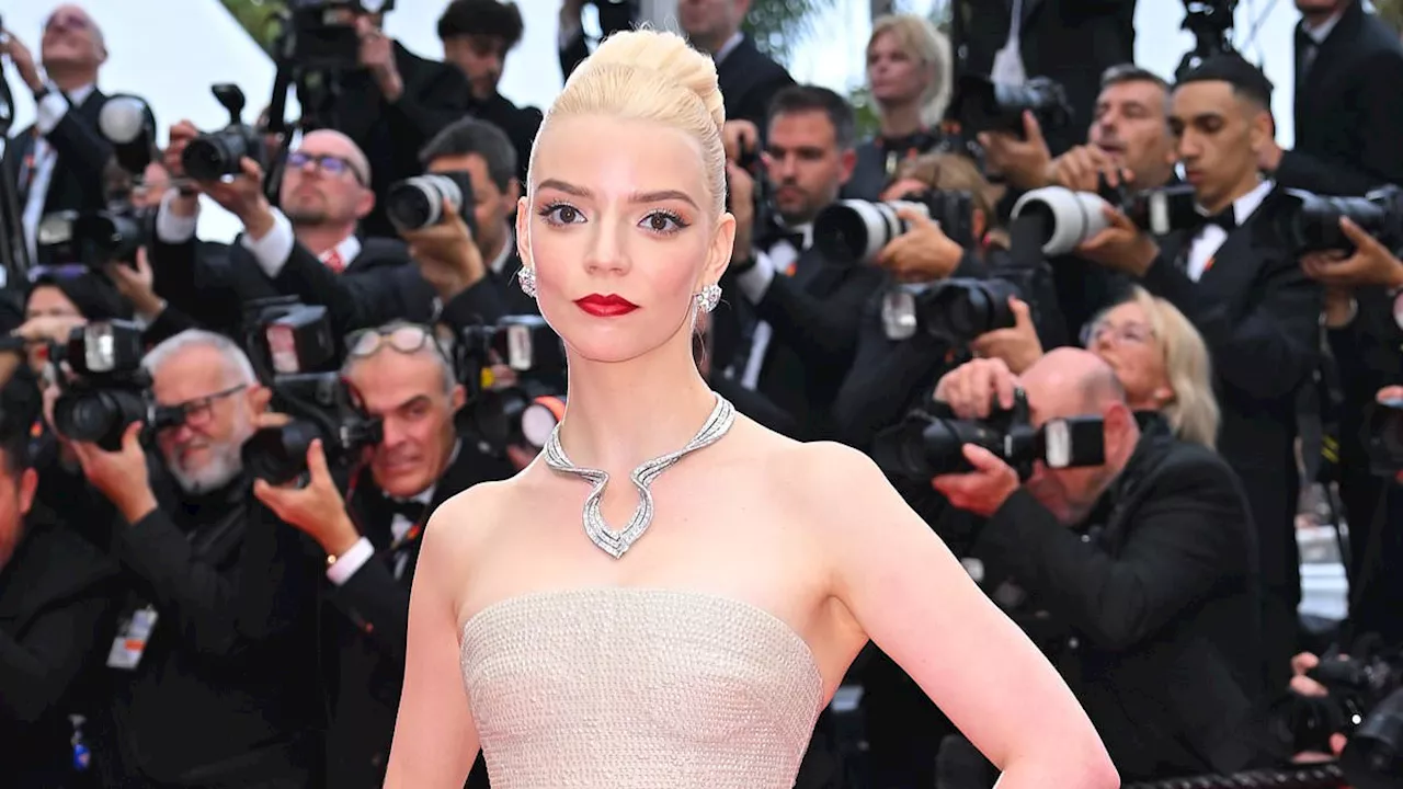 Cannes Film Festival: Anya-Taylor Joy stuns in a shimmering strapless gown as she joins glam Greta...