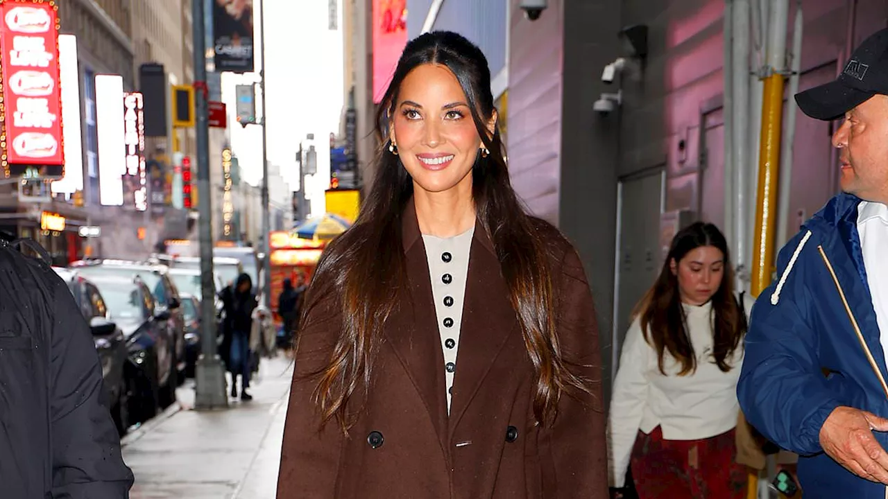 Olivia Munn arrives to the GMA studios in NYC after revealing she underwent a 'full hysterectomy'...