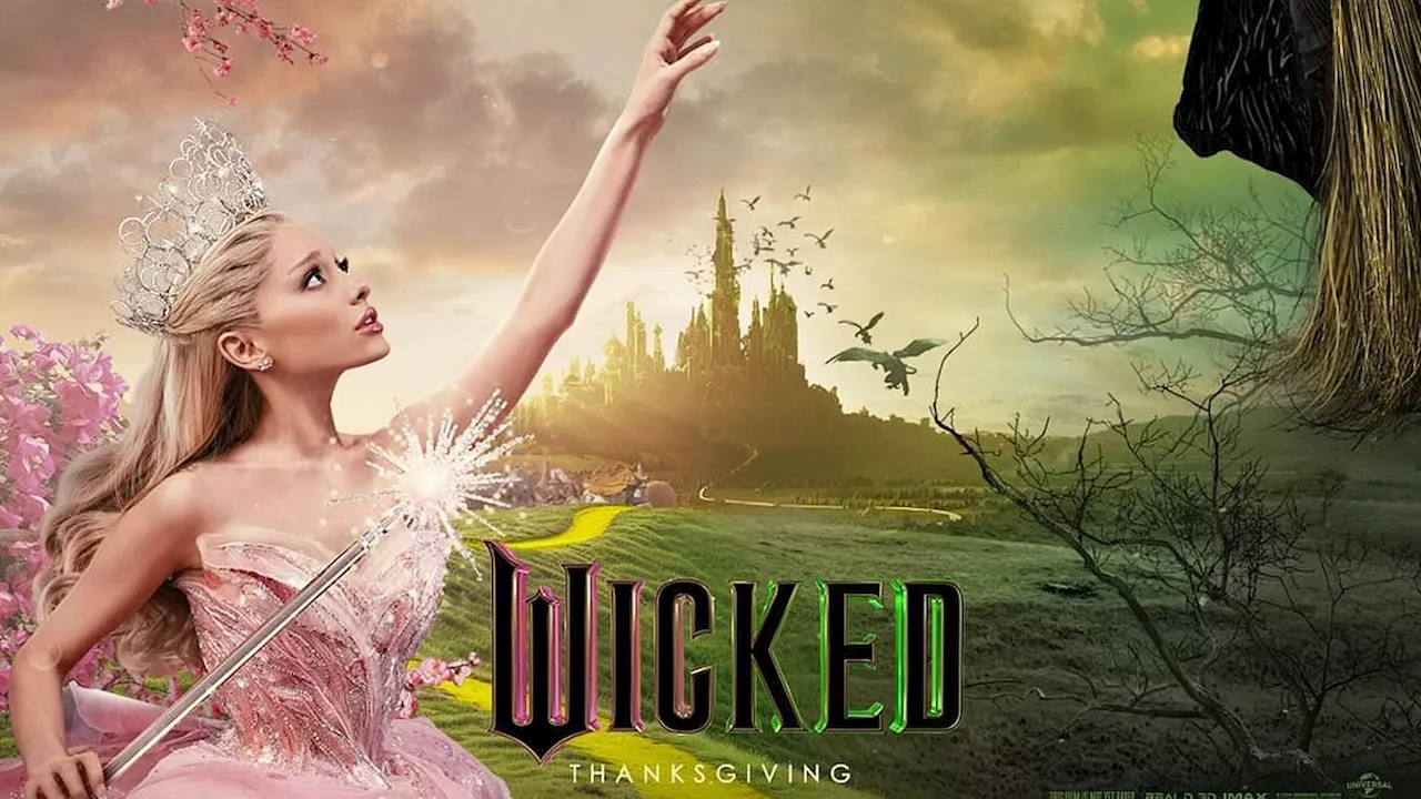 Wicked first poster: Ariana Grande is seen as Glinda and Cynthia Erivo as Elphaba as they mimic...