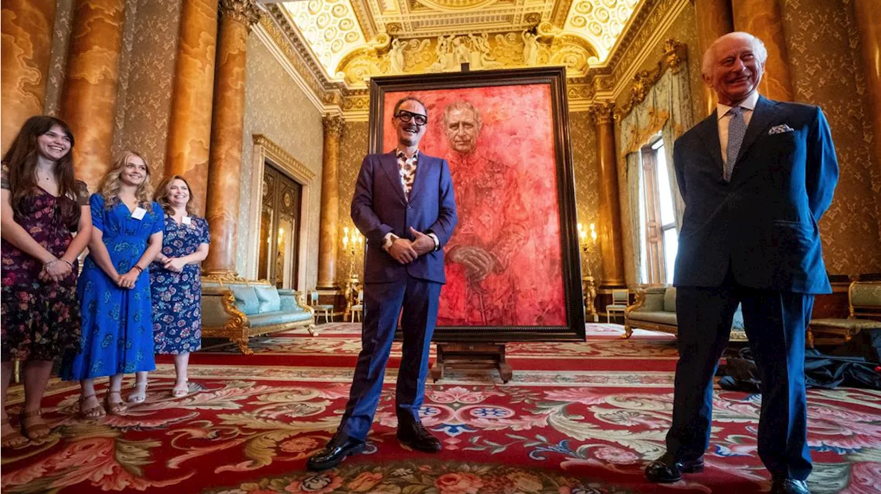 King Charles III unveils his first official portrait since his coronation