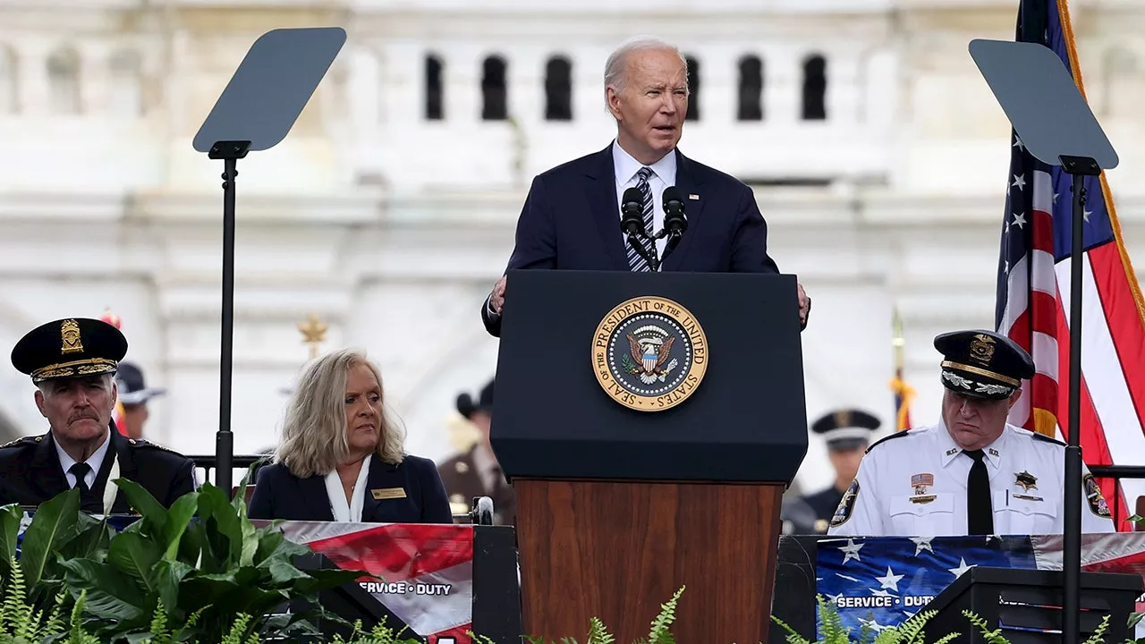 Biden highlights police funding, gun control efforts at National Peace Officers’ Memorial Service