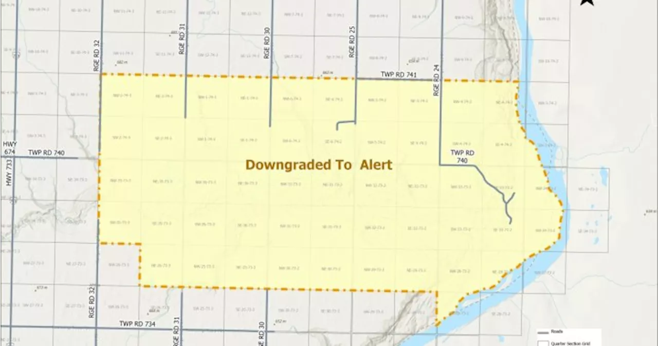 Wildfire evacuation order for County of Grande Prairie downgraded to alert