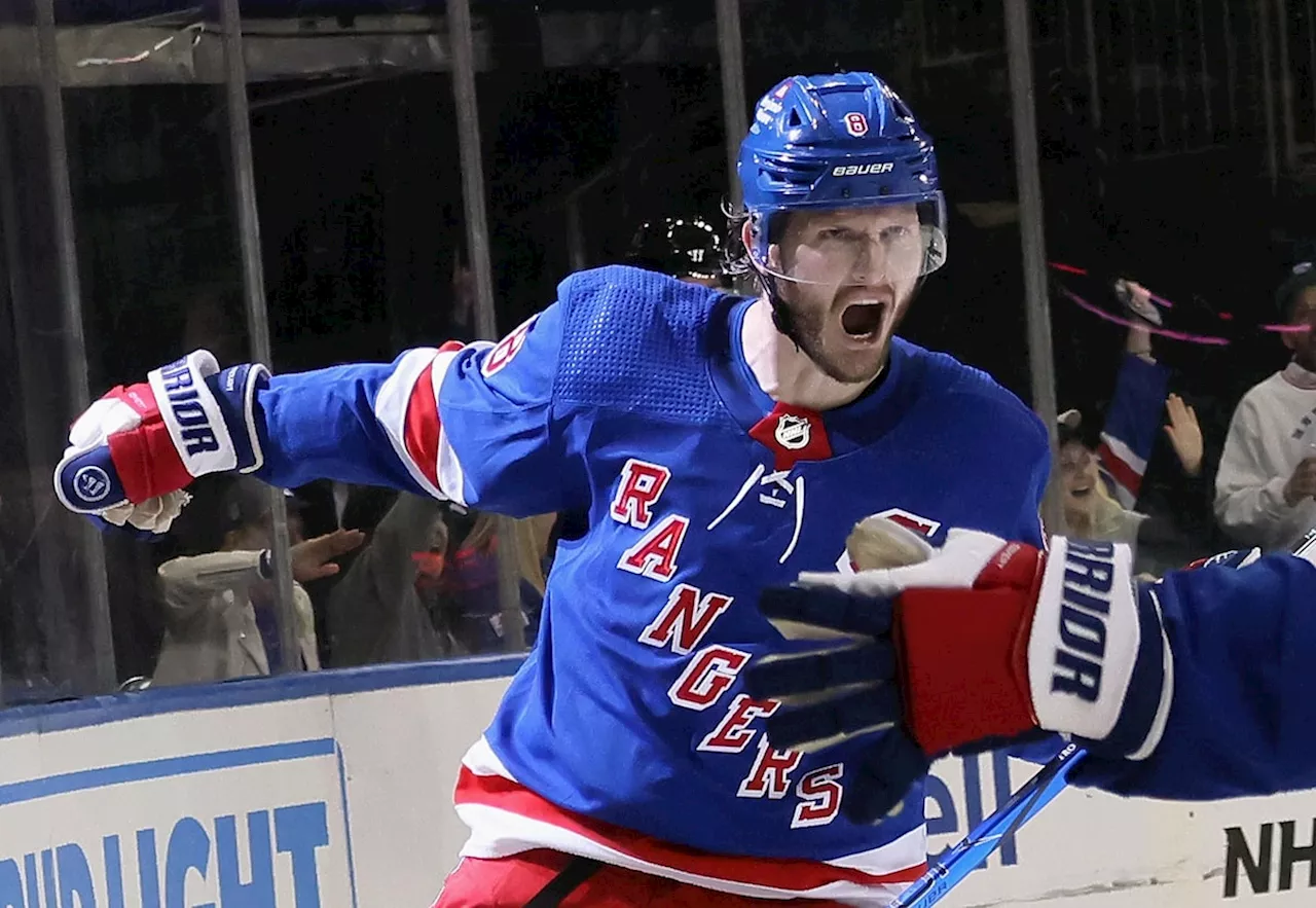 From one Rangers captain to another, Jacob Trouba earns NHL’s Mark Messier Leadership Award