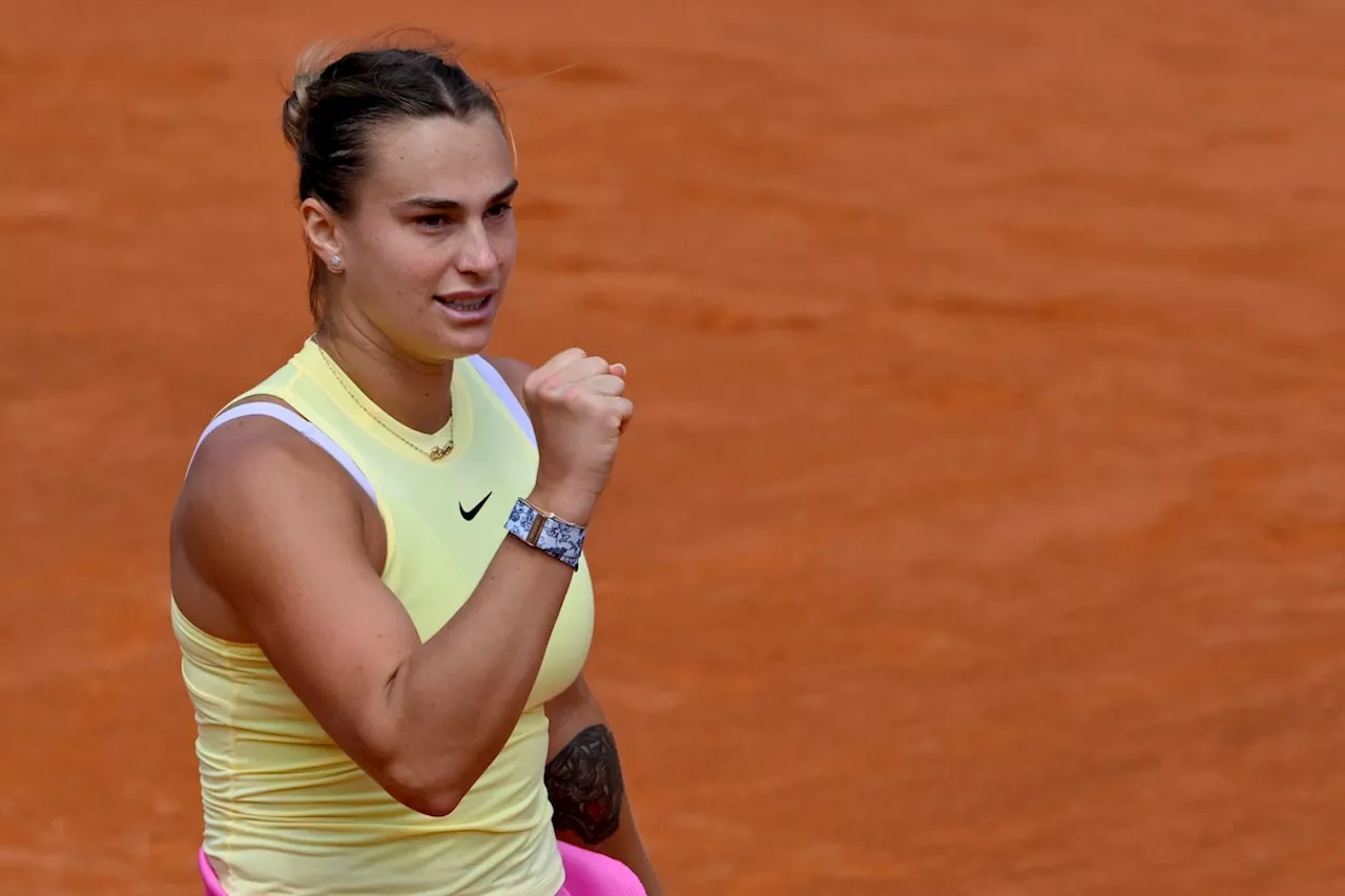 Sabalenka eases past Ostapenko to reach Italian Open semi-finals