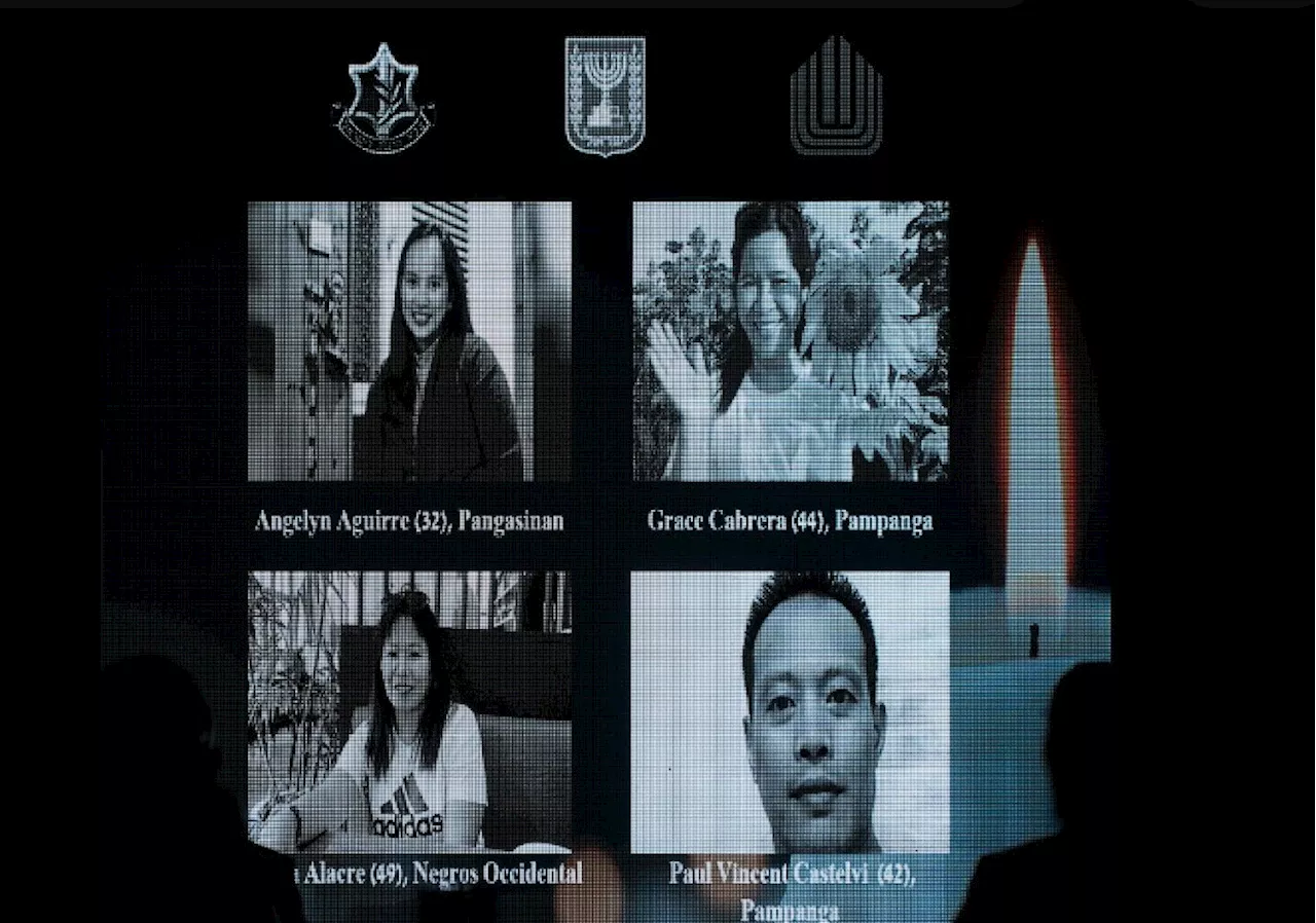 Israel honors 5 Pinoys who died during Hamas attack on nation's Memorial Day