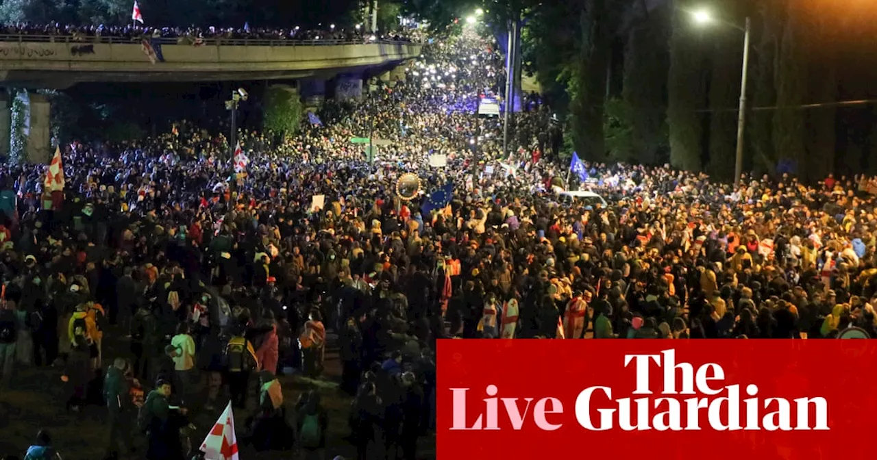 Georgia president to hold talks with European ministers about ‘how to save country’ after mass protests