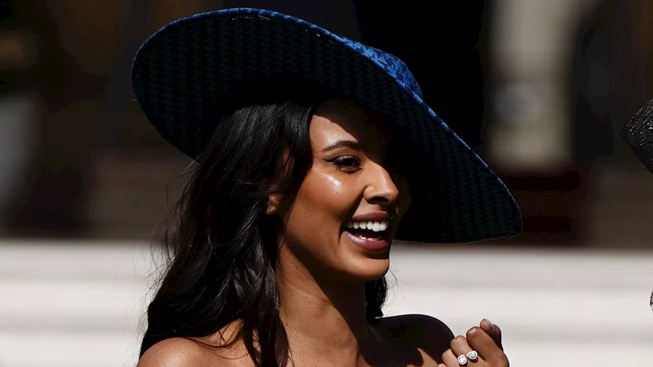 Maya Jama stuns in risqué-off-the shoulder fitted dress to meet King Charles