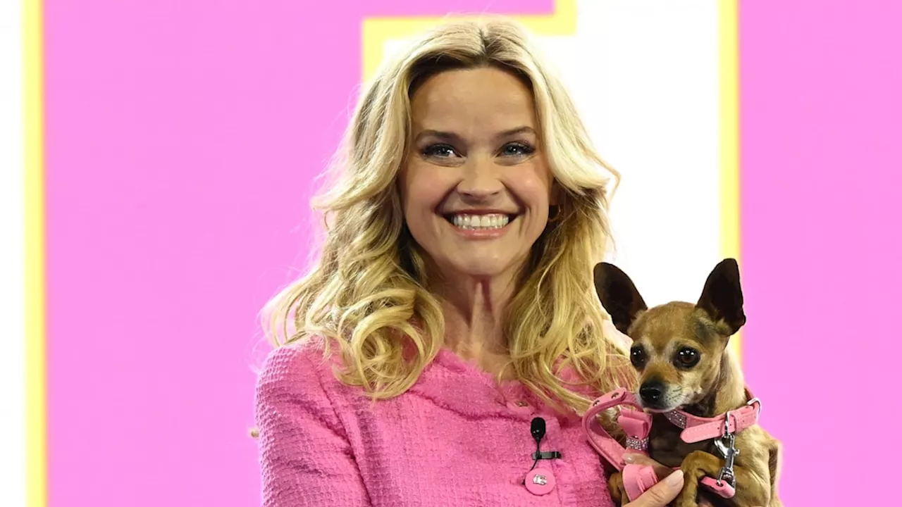 Reese Witherspoon is age-defying in Elle Woods pink mini skirt