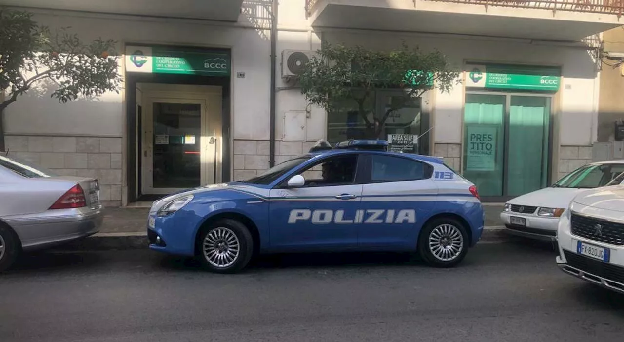 Tre pregiudicati arrestati dalla polizia per la rapina di gennaio a Fondi alla Banca del credito cooperativo