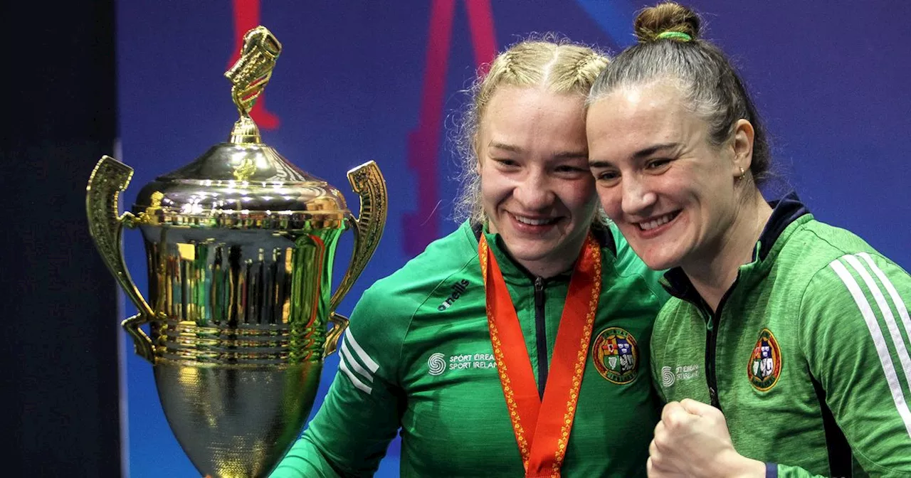 Kellie Harrington gives her reaction to ex-colleague Amy Broadhurst's GB switch