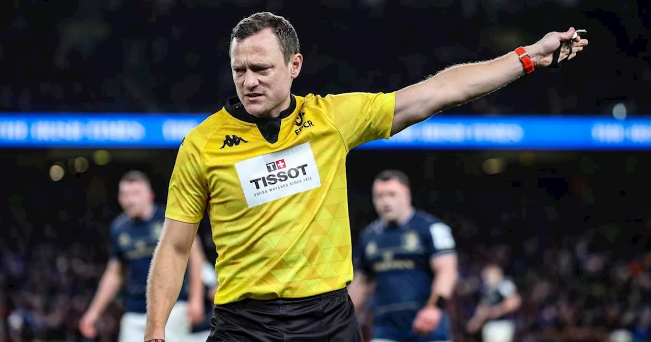 English referee Matthew Carley to take charge of Leinster’s Champions Cup final