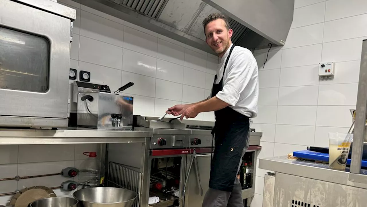 Le chef Fabien Rodier à The Roof, grand complexe dédié à l’escalade à Albi