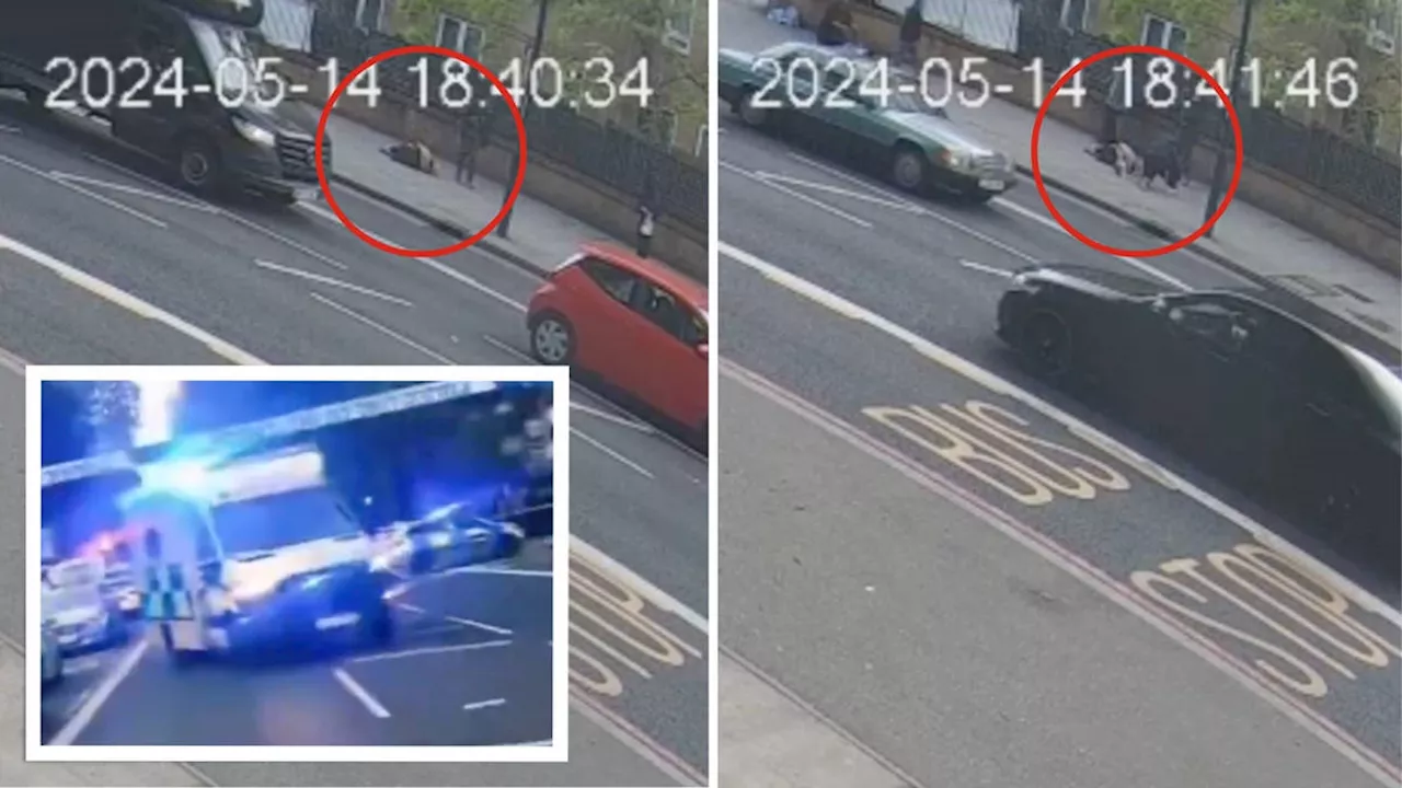 Moment innocent woman is gunned down in 'gangland drive-by' in north London street