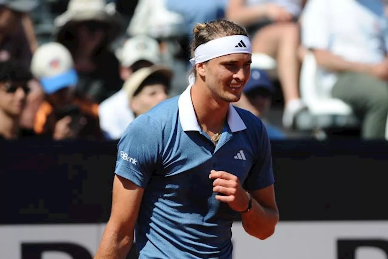 Alexander Zverev se qualifie pour les demi-finales du Masters 1000 de Rome