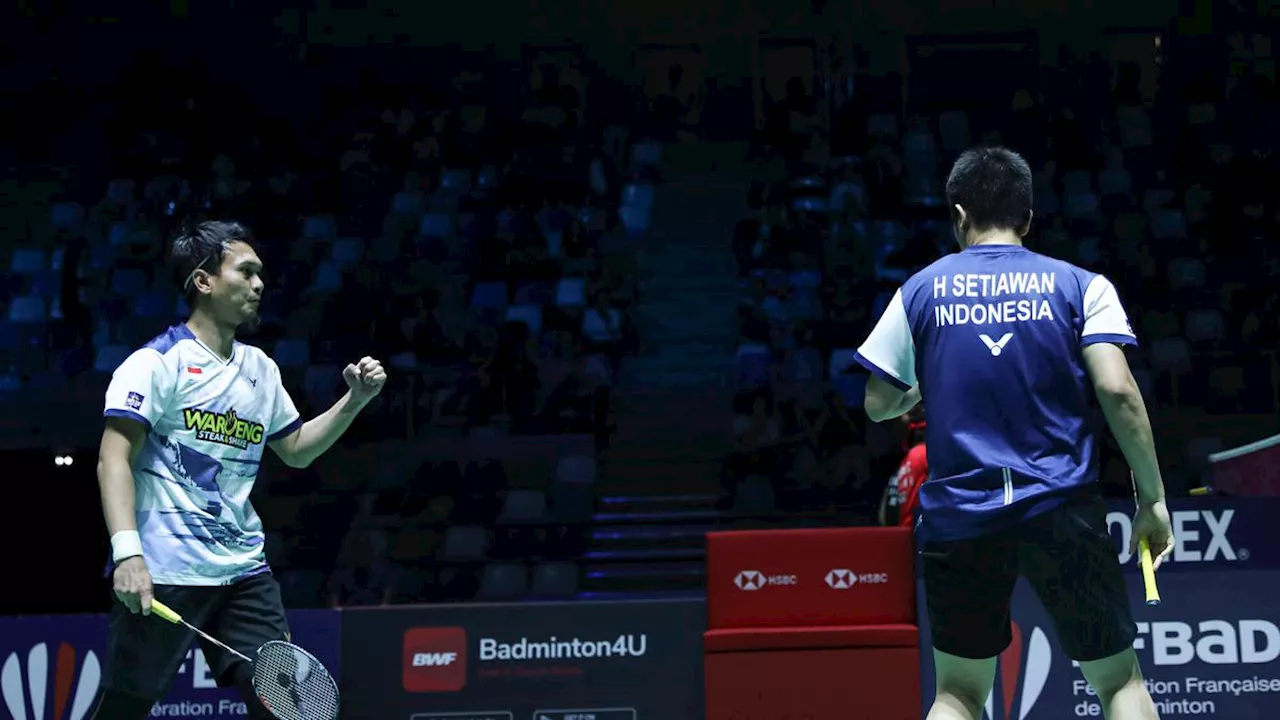 Hasil Thailand Open 2024: Sikat Duo Chinese Taipei, Ahsan/Hendra Melaju ke 16 Besar