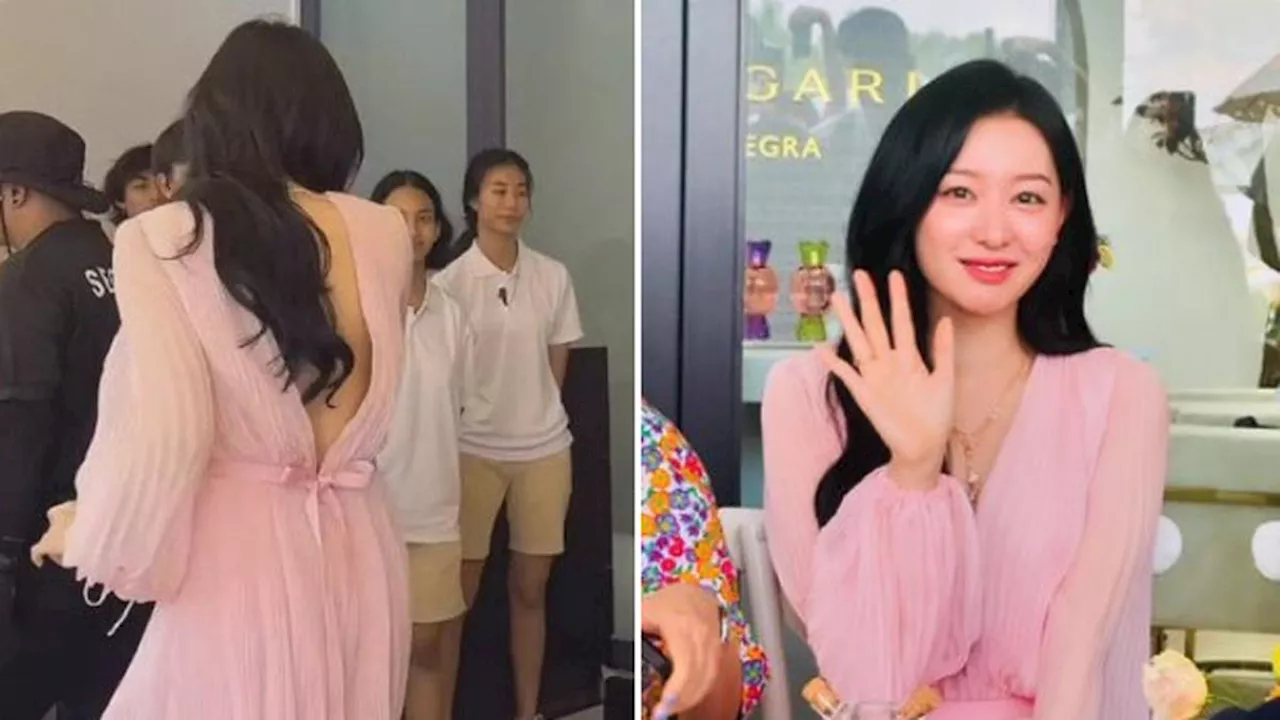 Pesona Kim Ji Won Saat Peluncuran Parfum Bulgari di Singapura Jadi Sorotan, Tampil Anggun bak Putri dan Berkelas